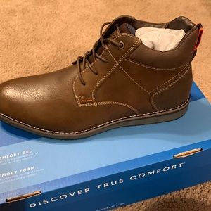 New Nunn Bush Circuit DC PTBT Casual Boot Men’s 8.5 Brown comfort Gel Mem Foam